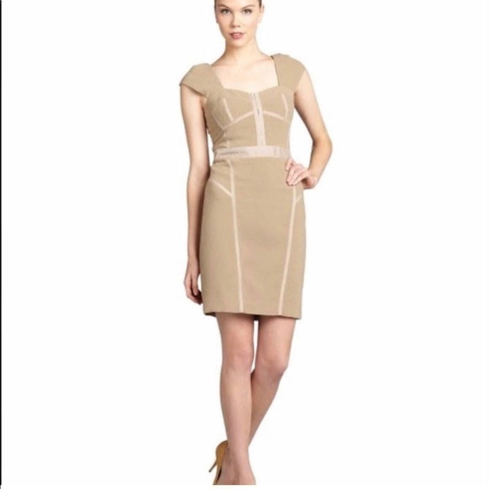 Rebecca Taylor SandStone Linen Short Casual Dress